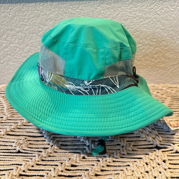 Panama Jack Green Tropical Mesh Nylon Boonie Sun Hat - Picture 4 of 13
